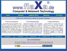 Tablet Screenshot of flaxa.de